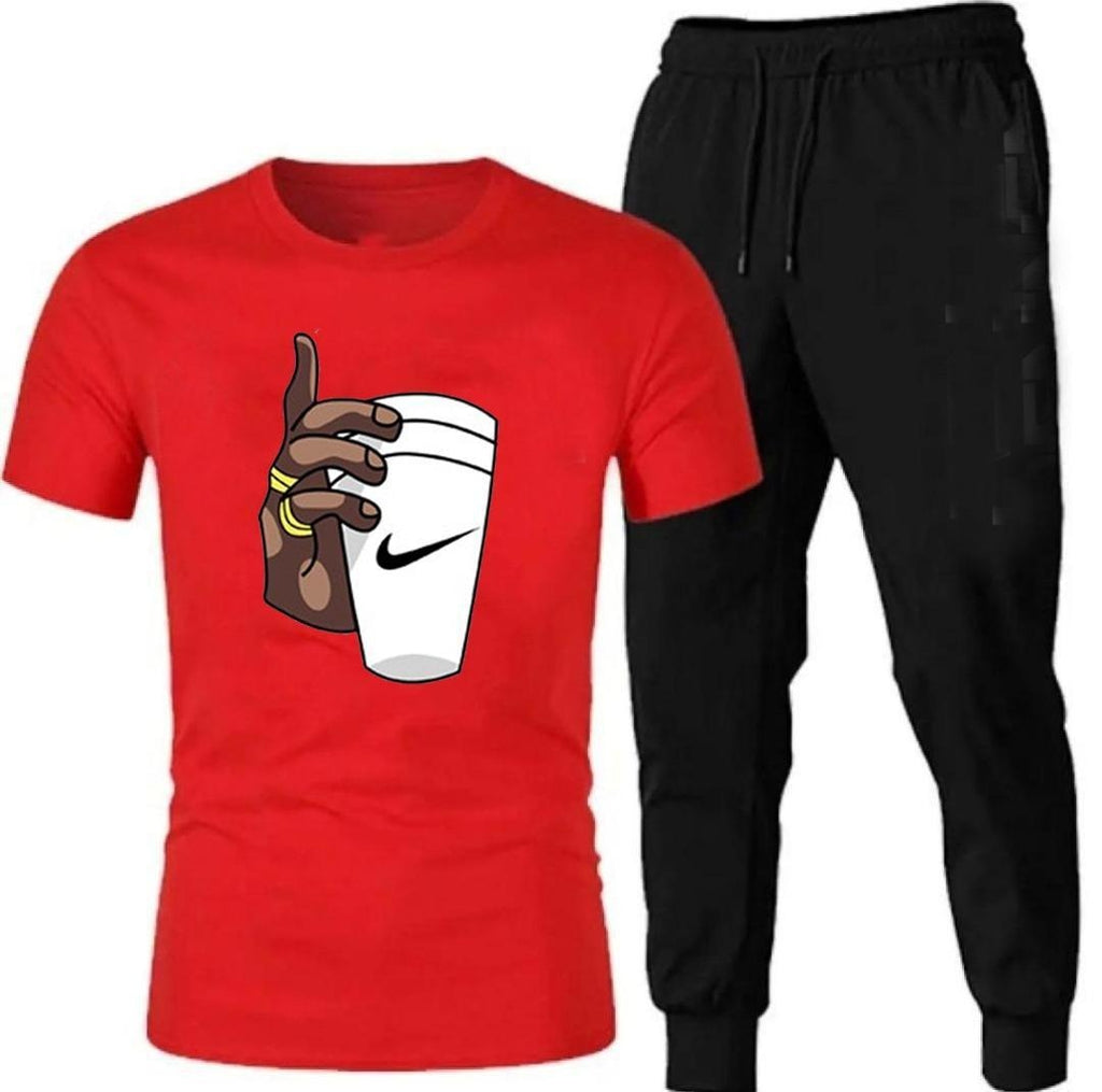 Premium Micro Men’s Tracksuit Cup Hand Print – Comfortable Sportswear